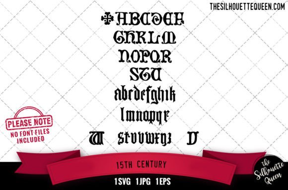 15th Century Alphabets: Historic Graphics for Crafts