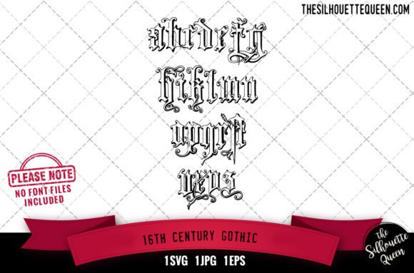 16th Century Gothic Alphabets: Graphics for Crafts
