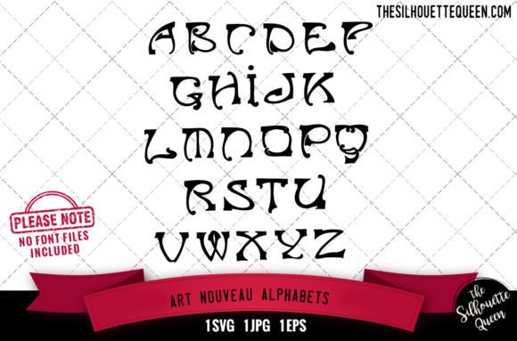 Art Nouveau Alphabets: Elegant Graphics for Crafts