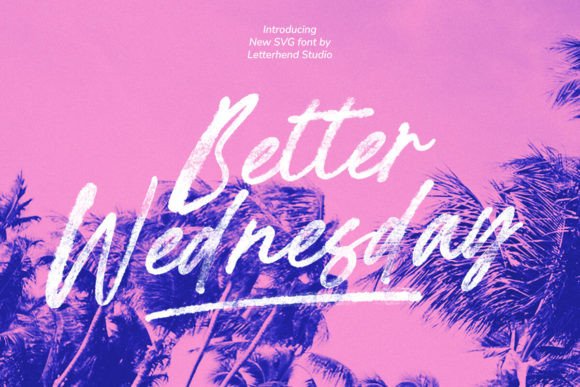 Better Wednesday: A Script Amp Font for Fonts Sellers