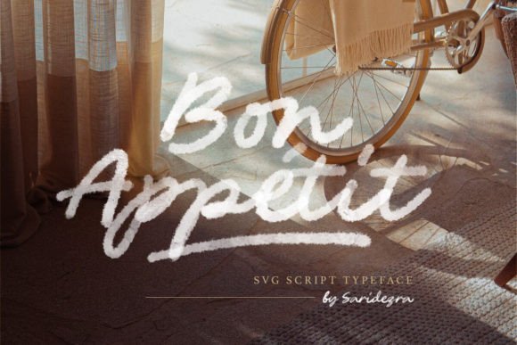 Bon Appetit: Watercolor Script Fonts from Script Amp