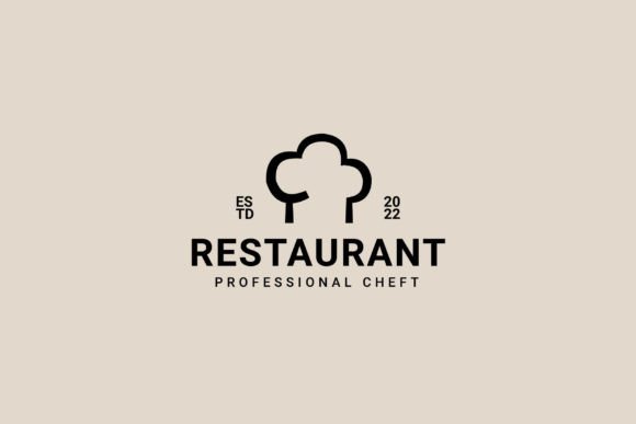 Chef and Restaurant Simple Retro Logo: Graphics for Logos