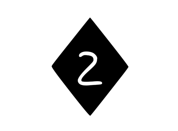 Diamond Shape with Playful Mono 2: Graphics for Crafts