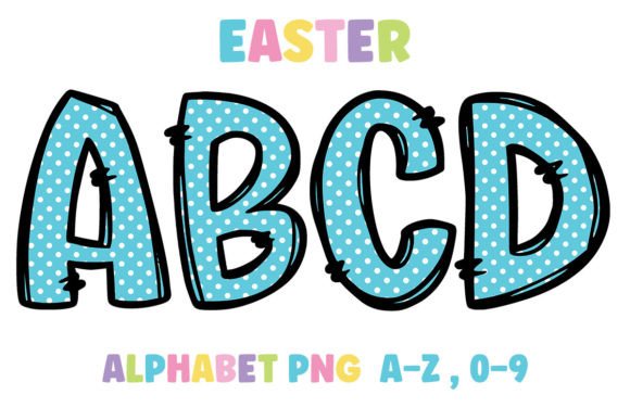 Easter Blue Pastel Alphabet: A Designer's Review