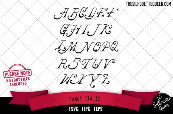 Fancy Italic Alphabets: Graphics for Crafts & Brands