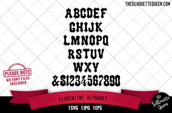 Florentine Alphabet Alphabets: Premium Graphics for Crafts