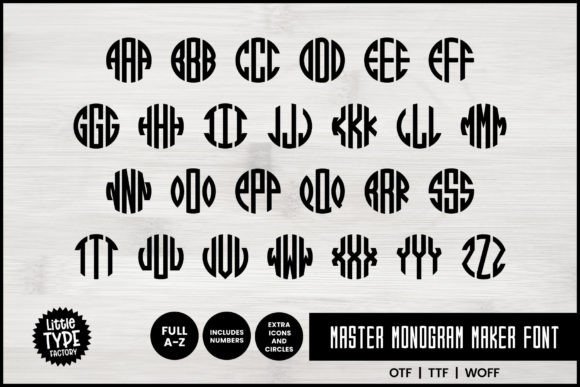 Master Monogram: A Bold Circle Font for Real Embroidery Projects