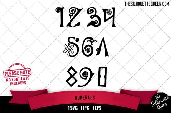 Numerals Alphabets: Graphics for Crafts & Branding
