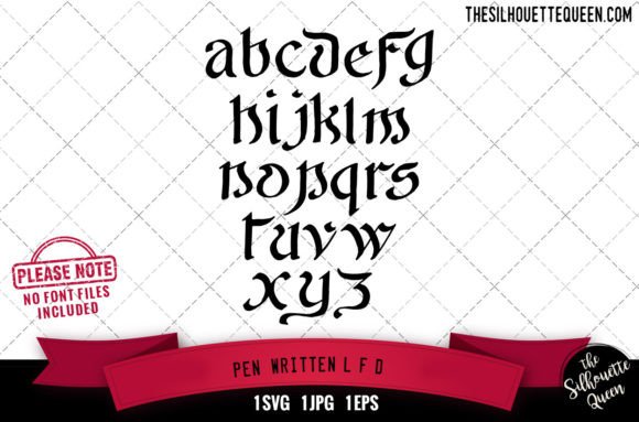 Pen Written.L.F.D Alphabets: Graphics for Crafts