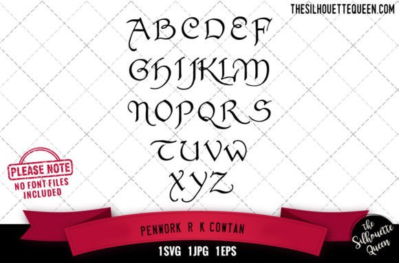 Penwork R.K.Cowtan Alphabets: Graphics for Crafts