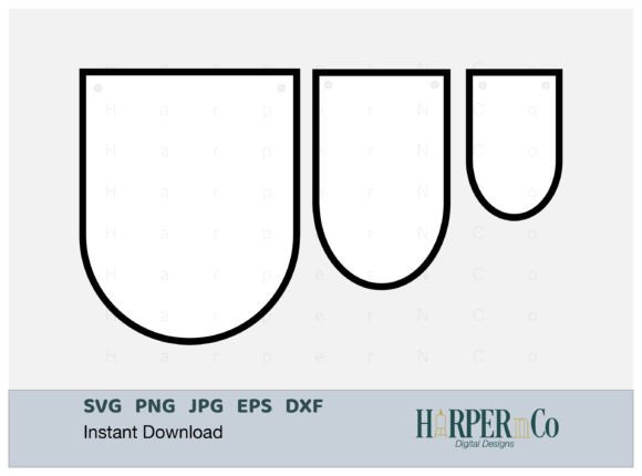 Rounded Banner SVG: Graphics for Crafts