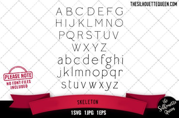 Skeleton Alphabets: Graphics for Crafts & Sales