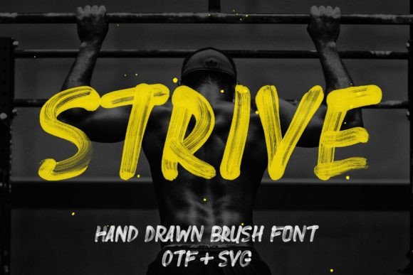 Strive: Hand-Painted Fonts for Script Amp Projects
